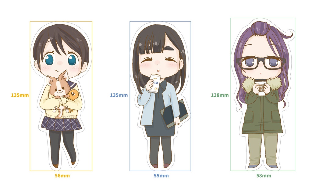 ゆるキャン ステッカー(その2)