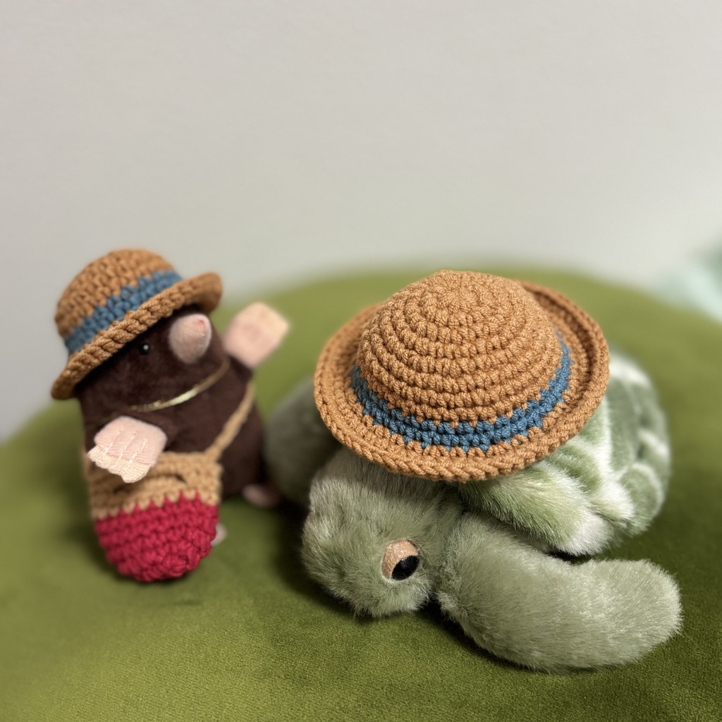 手編み帽子(2点セット)