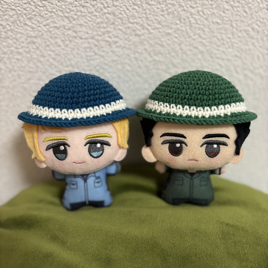 ぬい用手編み帽子