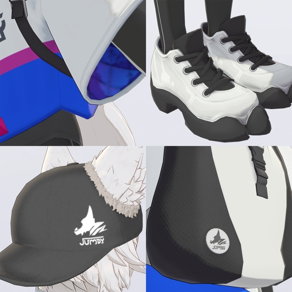 【VRC / VRM 対応3Dモデル】JUMPY ver1.00