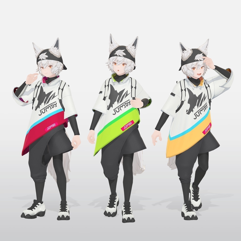 【VRC / VRM 対応3Dモデル】JUMPY ver1.00