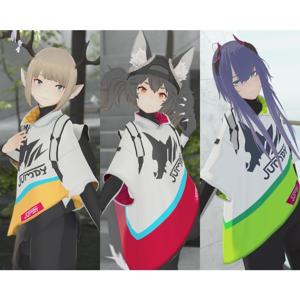 【VRC / VRM 対応3Dモデル】JUMPY ver1.00