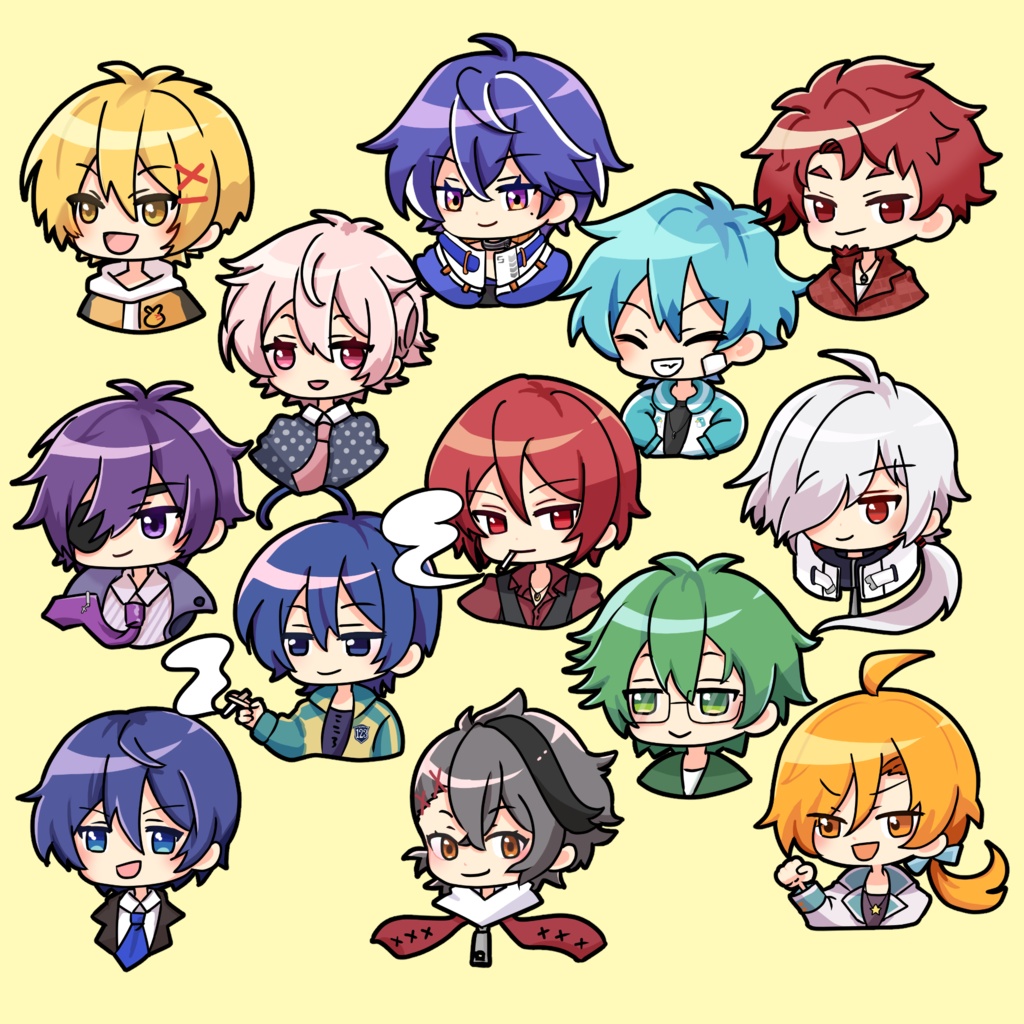 ミニキャラアイコンセット１３人