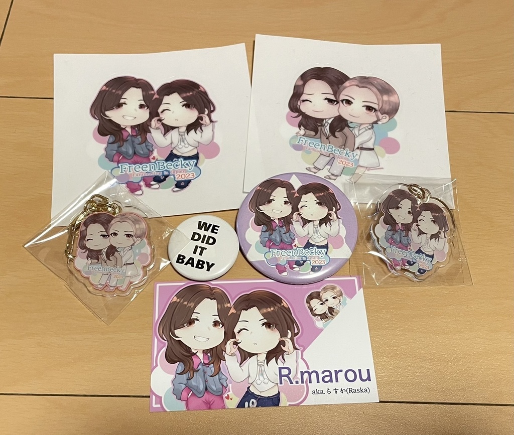 【非公式】FreenBecky Fanmeeting in Japan 2023 缶バッジ【初来日・記念】