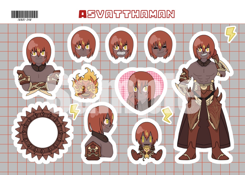 ハーフカットシール(全6種)