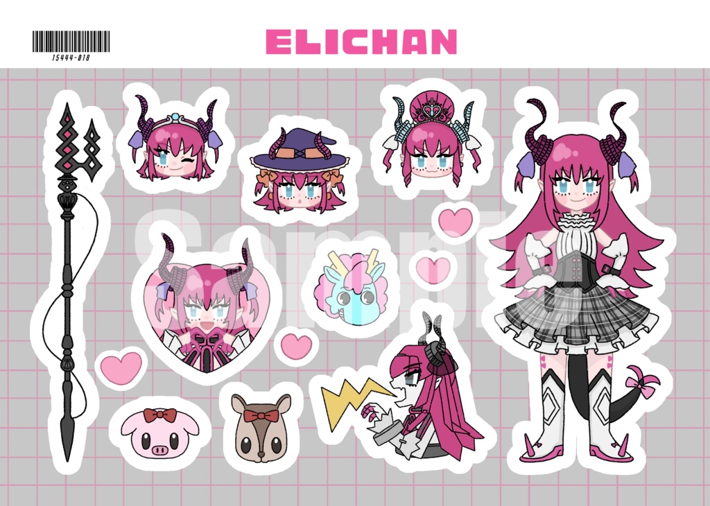 ハーフカットシール(全6種)