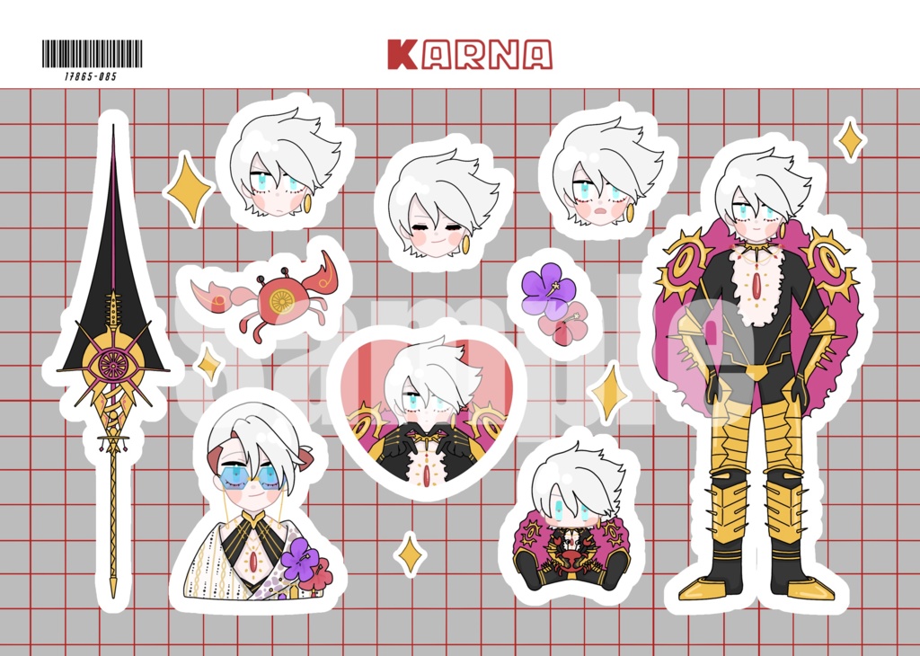 ハーフカットシール(全6種)