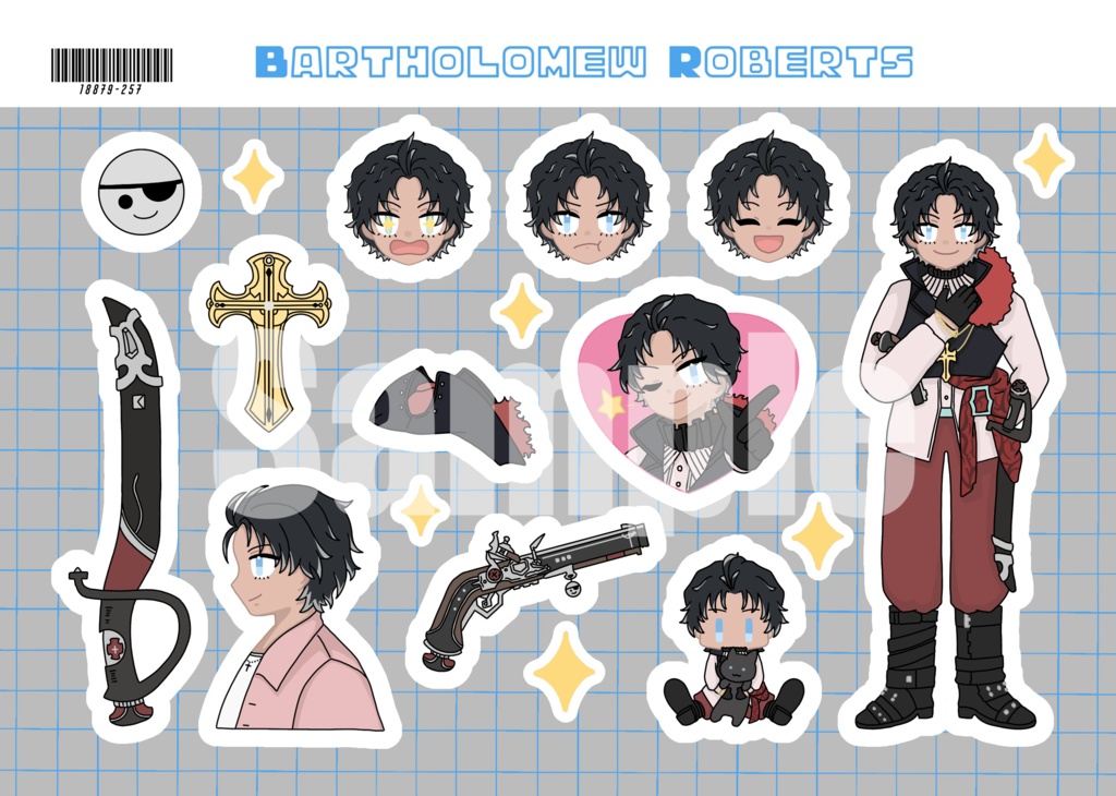 ハーフカットシール(全6種)