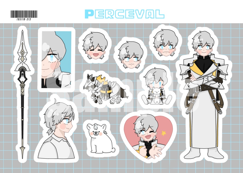 ハーフカットシール(全6種)