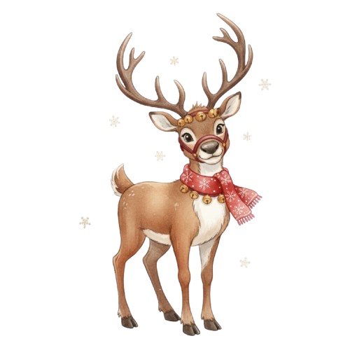 水彩クラシッククリスマスコレクション (PNG形式)