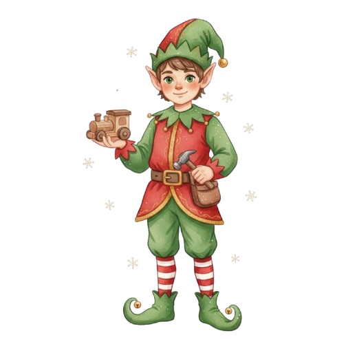 水彩クラシッククリスマスコレクション (PNG形式)