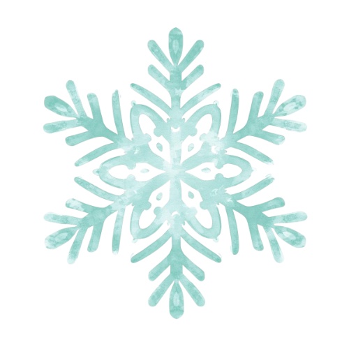 ミント×ホワイト ふわふわ水彩クリスマスコレクション(PNG形式)