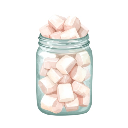 ミント×ホワイト ふわふわ水彩クリスマスコレクション(PNG形式)