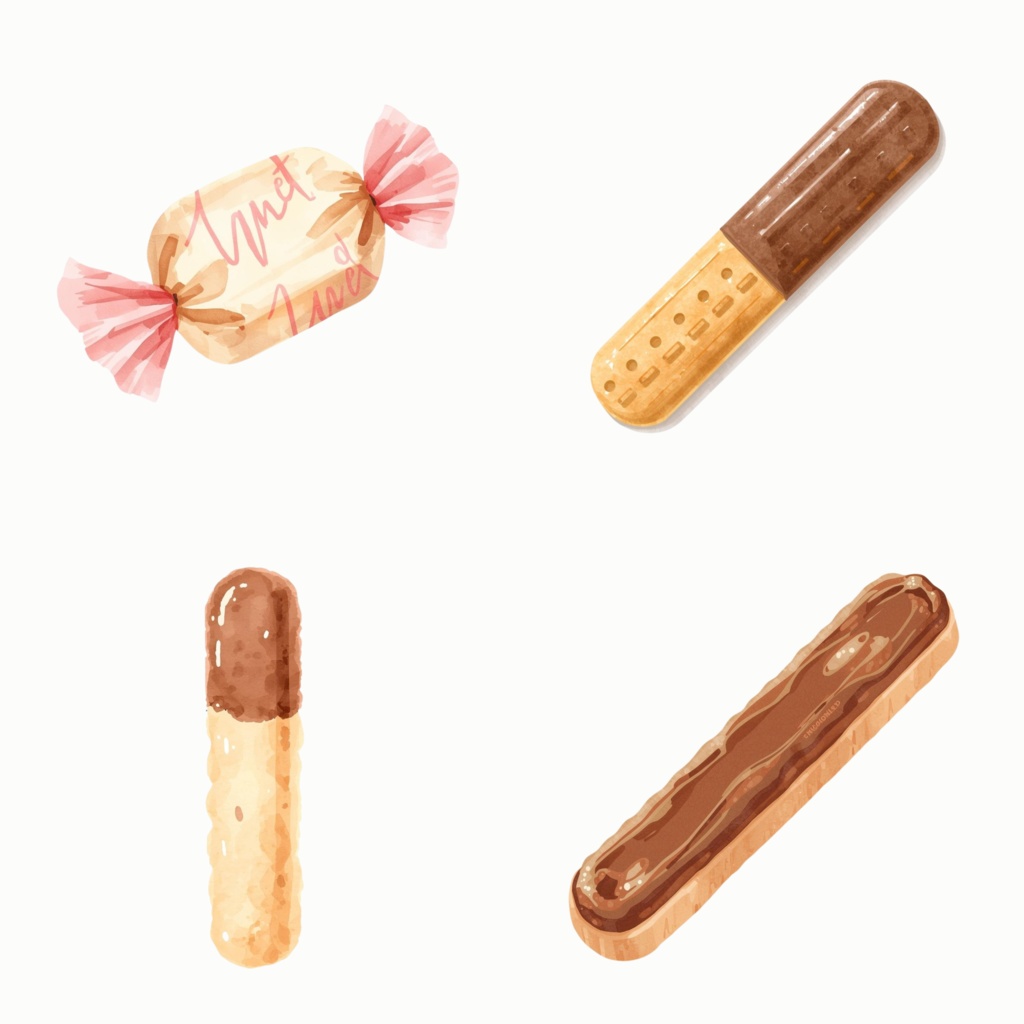 Watercolor Chocolate Treats