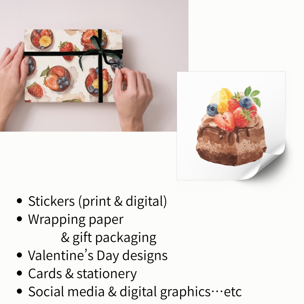 Watercolor Chocolate Treats