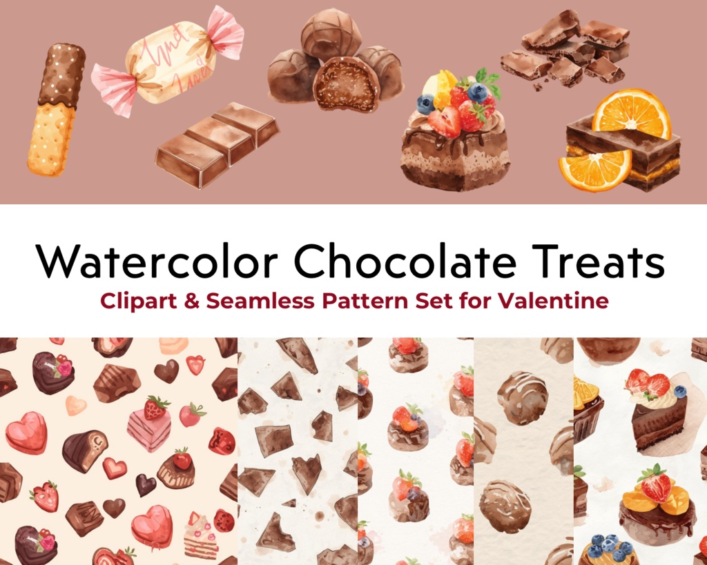 Watercolor Chocolate Treats
