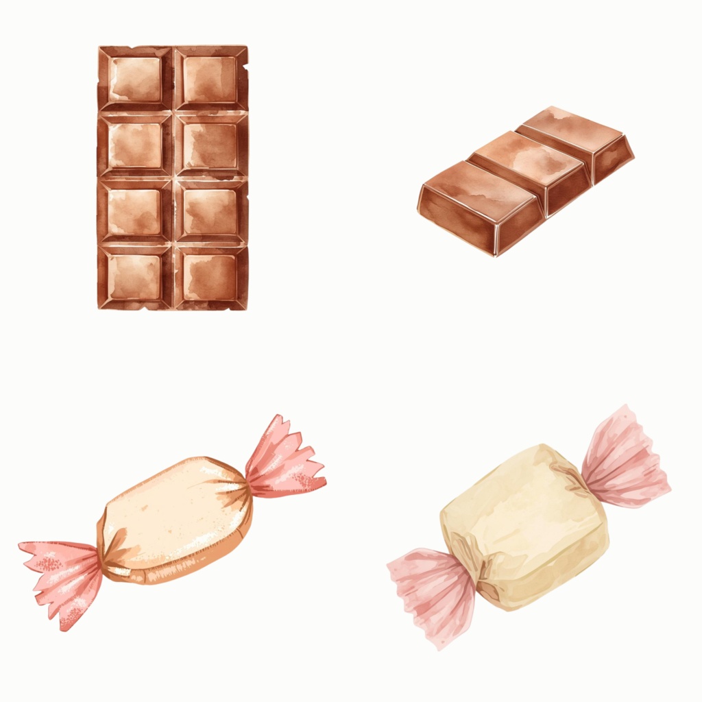 Watercolor Chocolate Treats