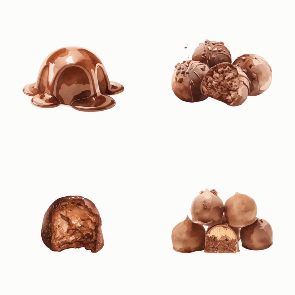 Watercolor Chocolate Treats