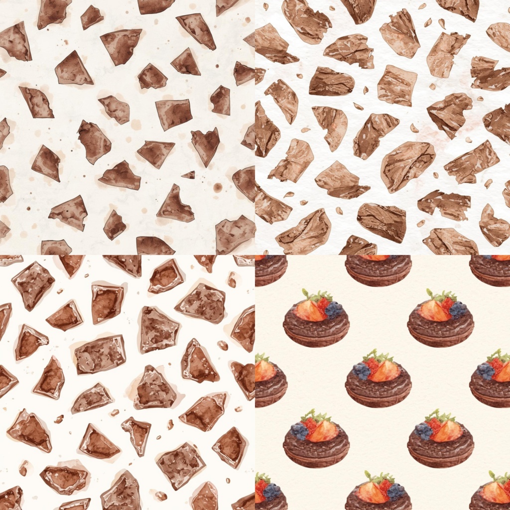 Watercolor Chocolate Treats