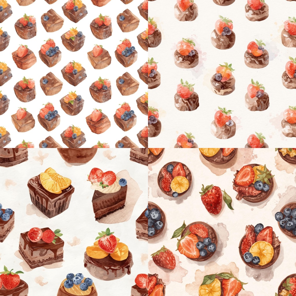 Watercolor Chocolate Treats