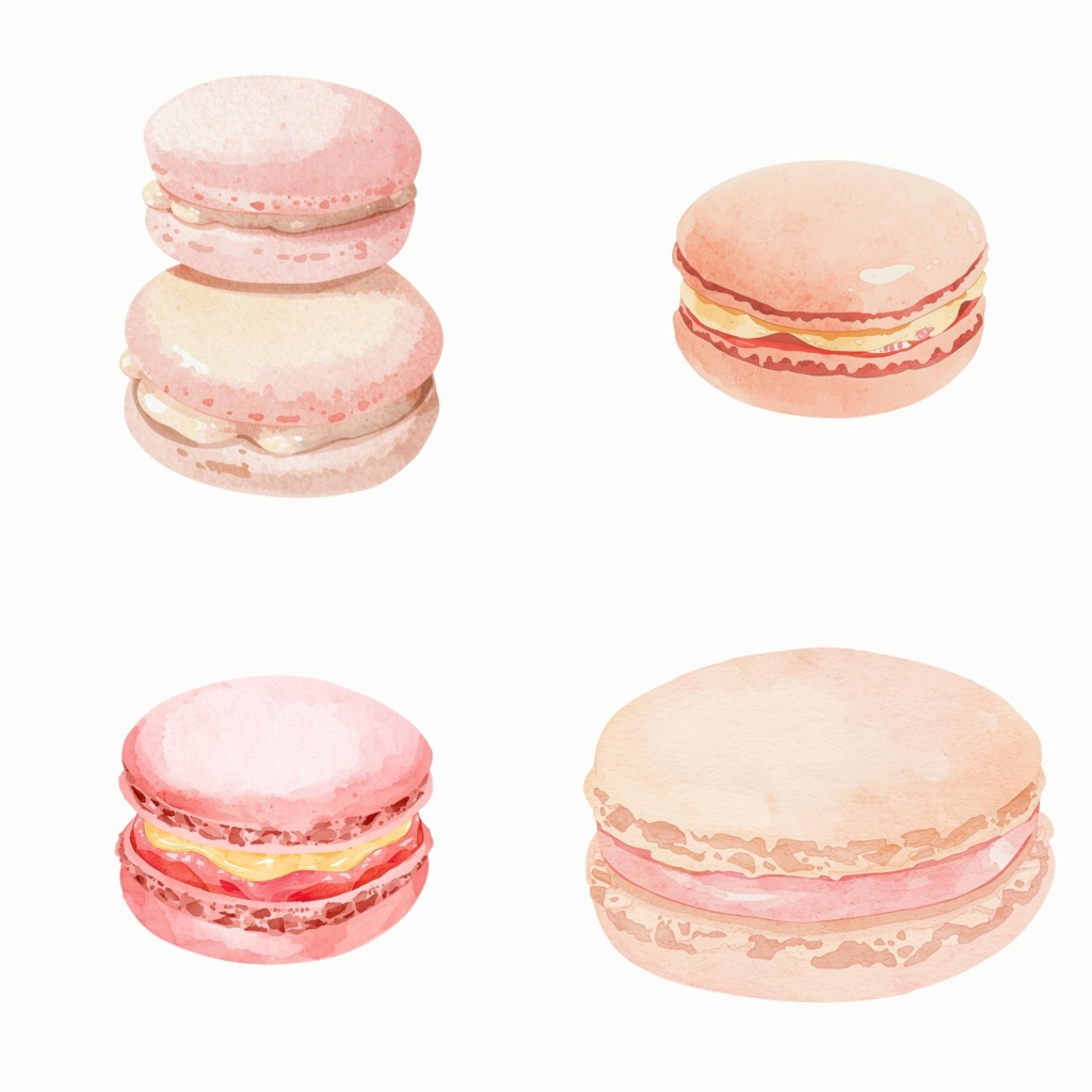 Clipart Set – Strawberry Sweets
