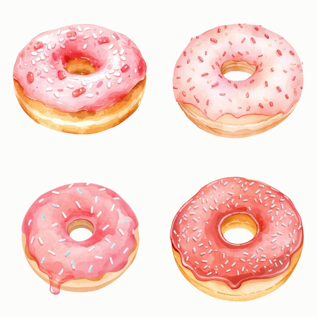 Clipart Set – Strawberry Sweets