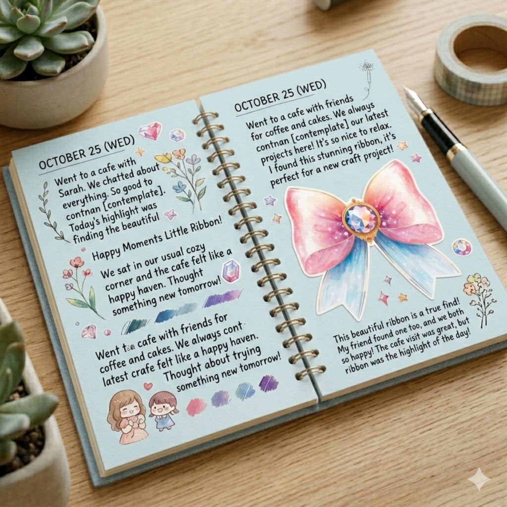 魔法少女風リボン素材|ピンク透過PNG20点セット