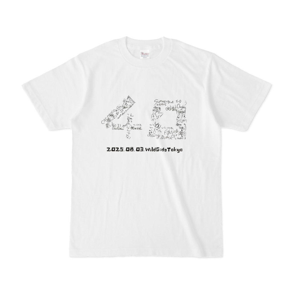 谷利沙紀生誕ワンマン記念Tシャツ『40』