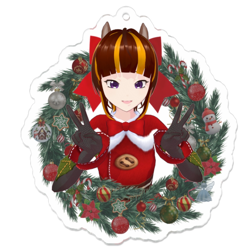 クリスマスリースはむアクキー