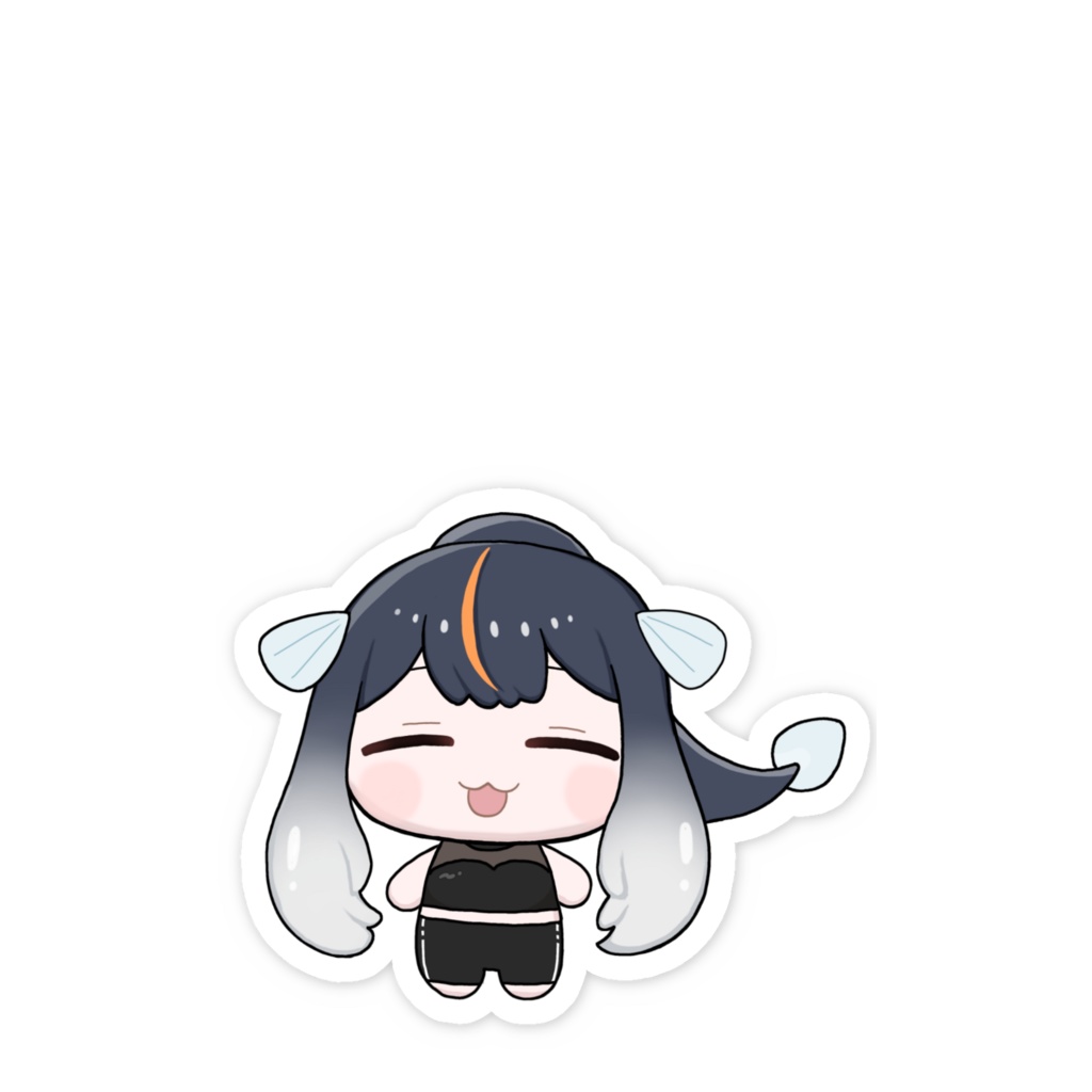 白焼うな ステッカー(ミニうな)