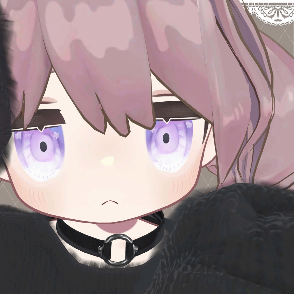 ひかえめハートEye texture【6アバター対応】