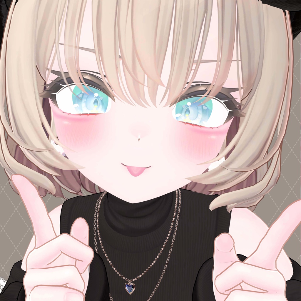 ひかえめハートEye texture【6アバター対応】