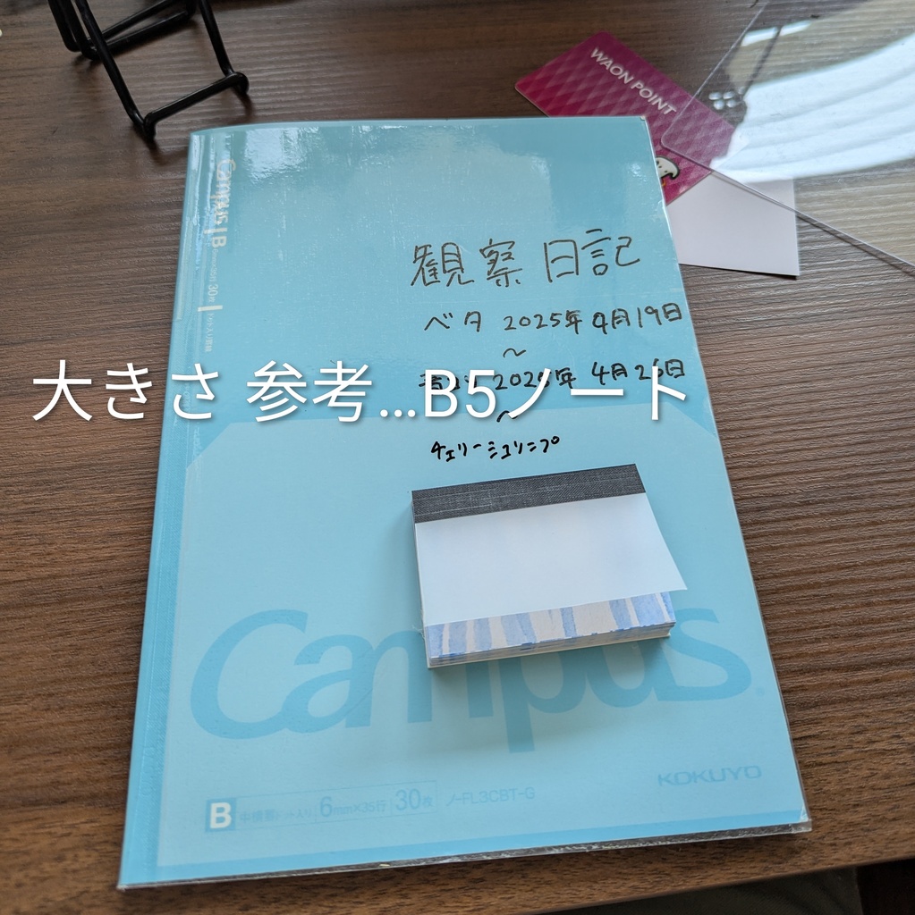 水彩イラスト スクエアメモ 水の中