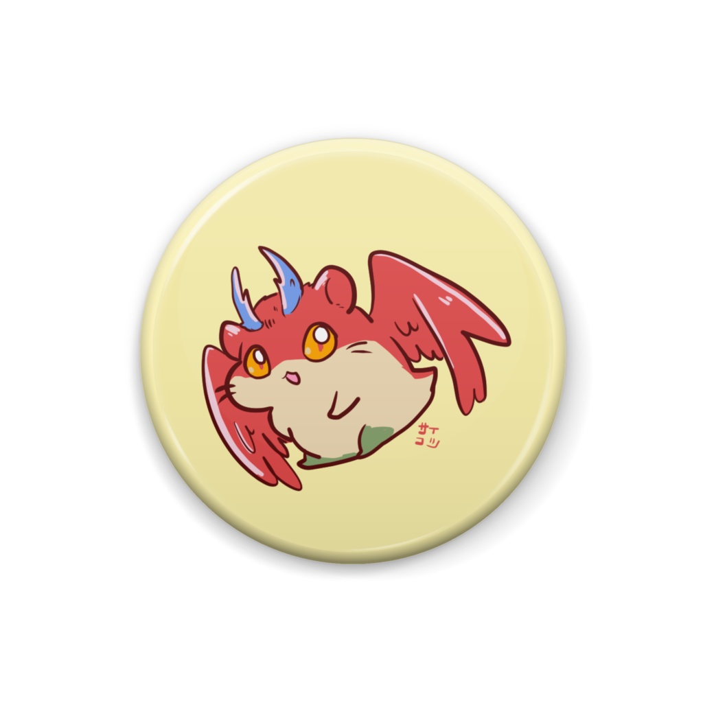 缶バッジ_バハムスタ(赤)