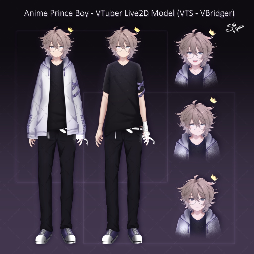 【Live2D model + VBridger】Anime Prince VTuber Boy【パーフェクトシンク】