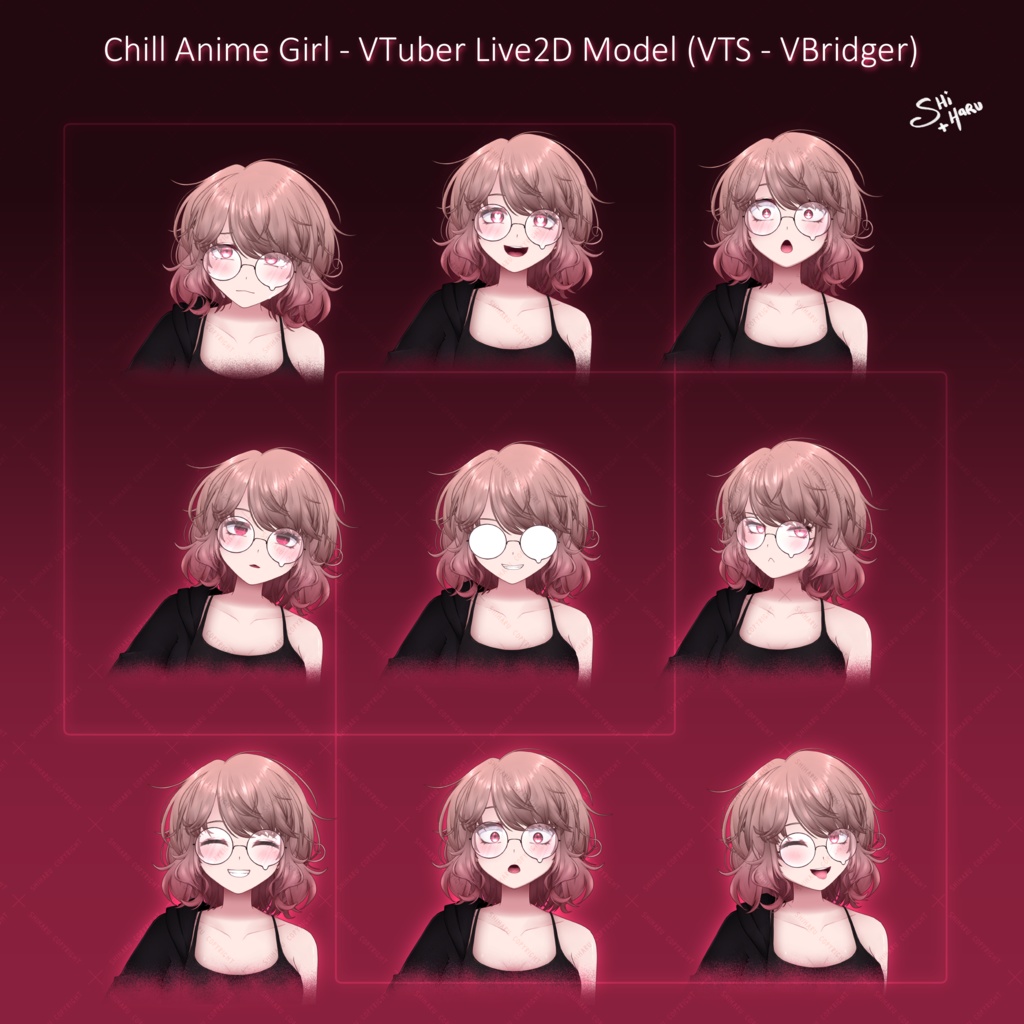 【Live2D model + VBridger】Chill Anime Girl【パーフェクトシンク】