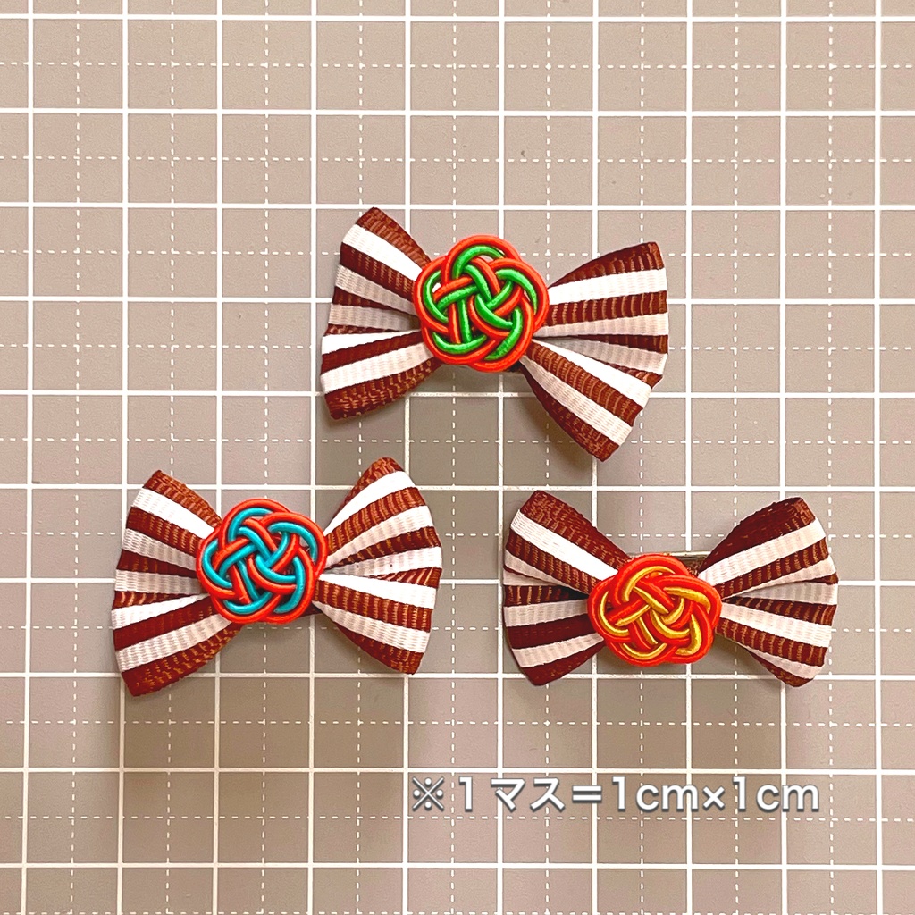 水引リボンのヘアクリップ(どついたれ本舗)