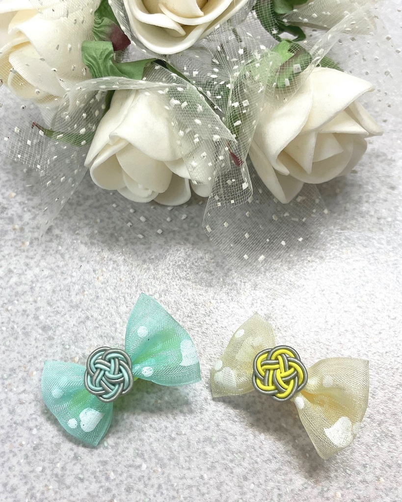 おさななイメージ水引ヘアクリップ（2個セット）