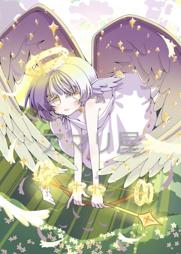 天使 オリジナルイラスト - インテリア