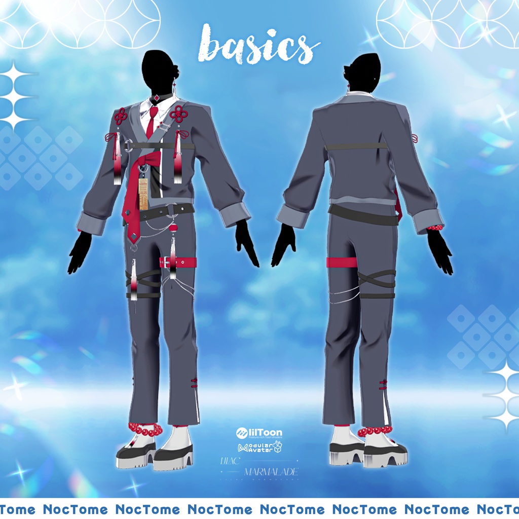 🔥BIG SALE🕯️ 003 ::  NocTome 🕯️『 VRC Clothes / VRC 衣装 』