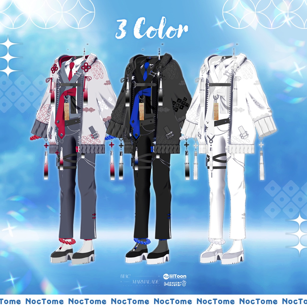 🔥BIG SALE🕯️ 003 ::  NocTome 🕯️『 VRC Clothes / VRC 衣装 』