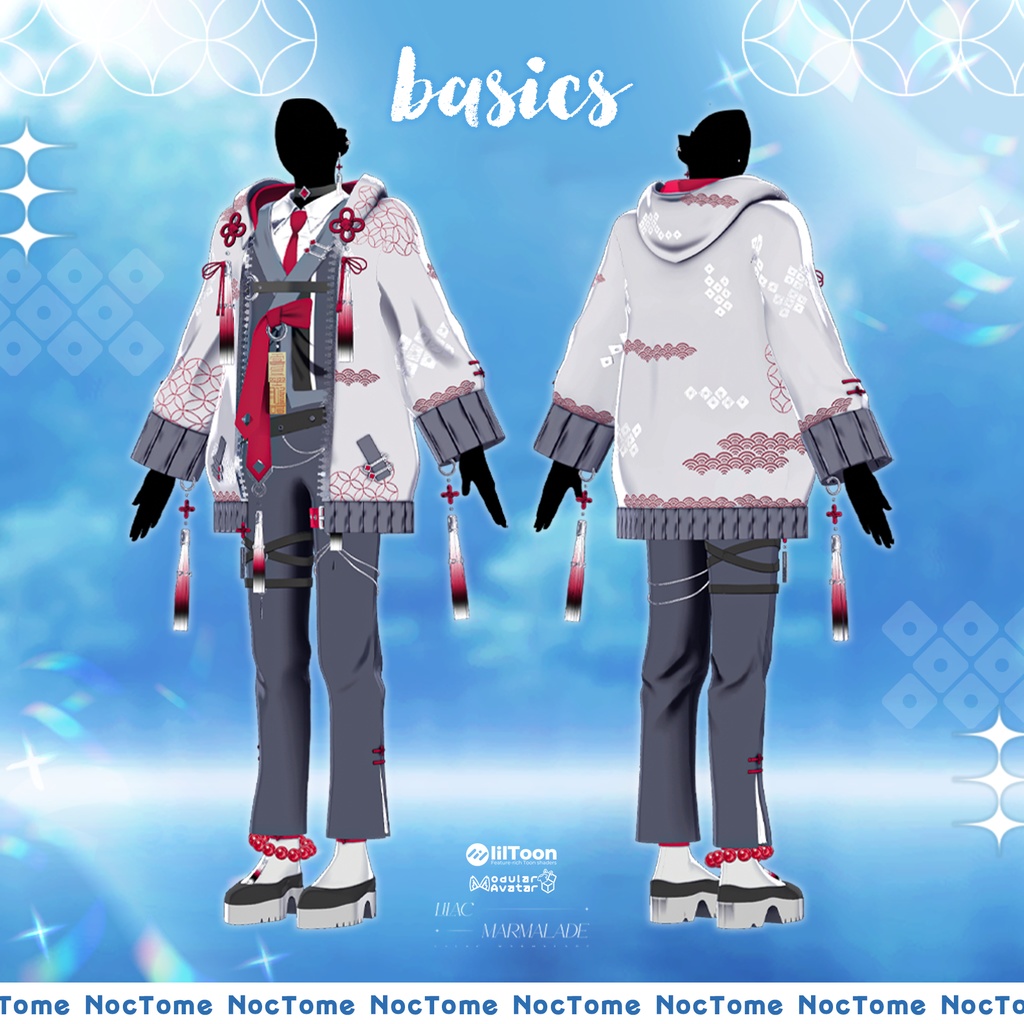 🔥BIG SALE🕯️ 003 ::  NocTome 🕯️『 VRC Clothes / VRC 衣装 』