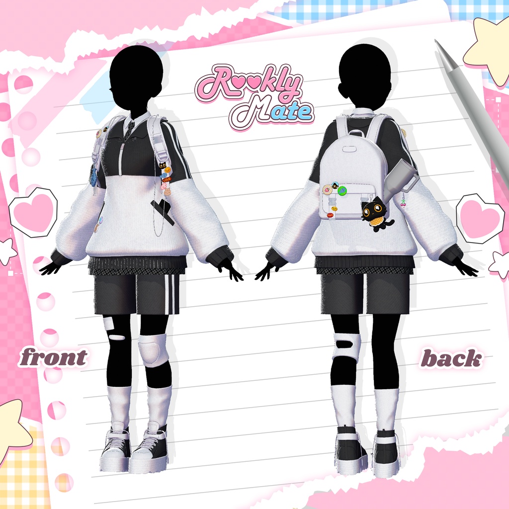 🎒 Rookly Mate 🎒 No. 006『 VRC Clothes / VRC 衣装 』