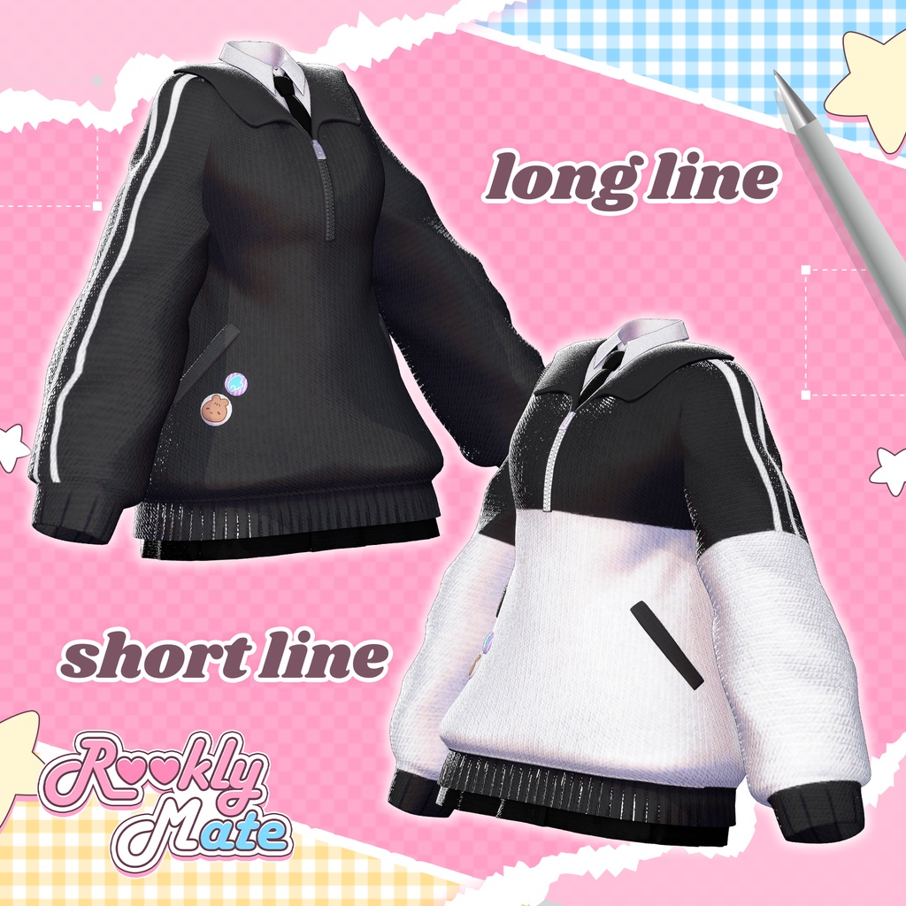 🎒 Rookly Mate 🎒 No. 006『 VRC Clothes / VRC 衣装 』