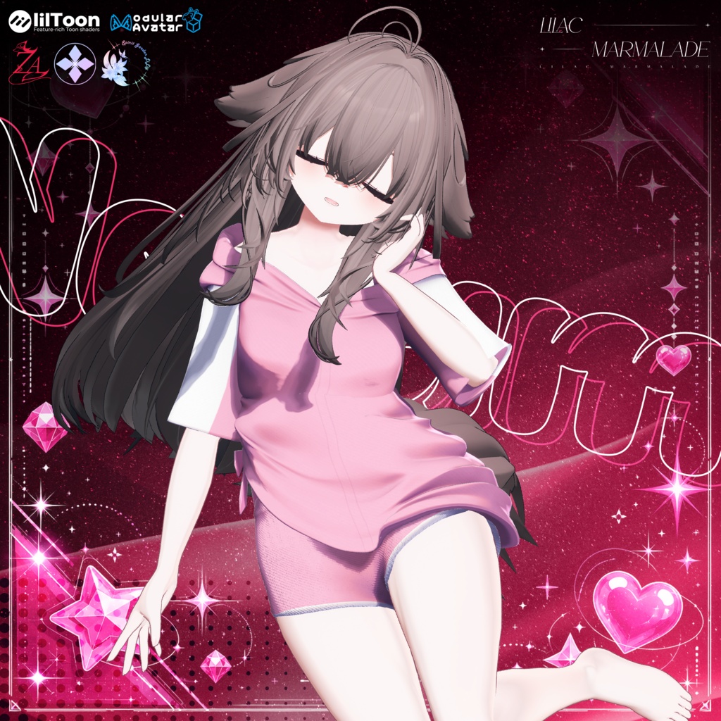【SALE】輝夜(Kaguya)ちゃん衣装PACK💜衣装7着セット/Outfit 7 set