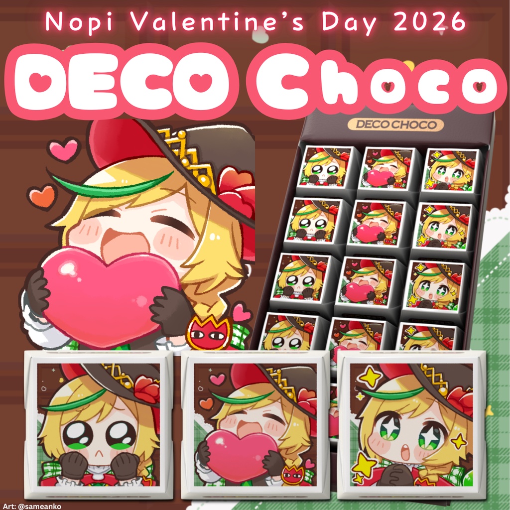 ノピ Valentine's Day 2026 DECOチョコ(15個入り)