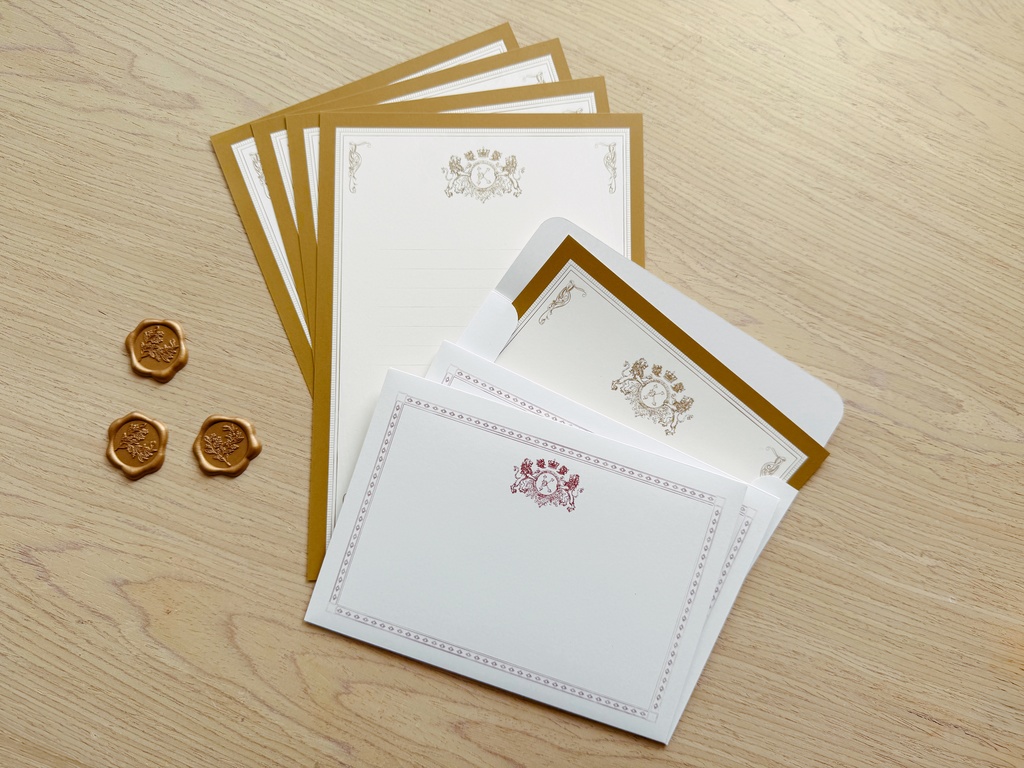 夕焼けの草原　王室風レターセット