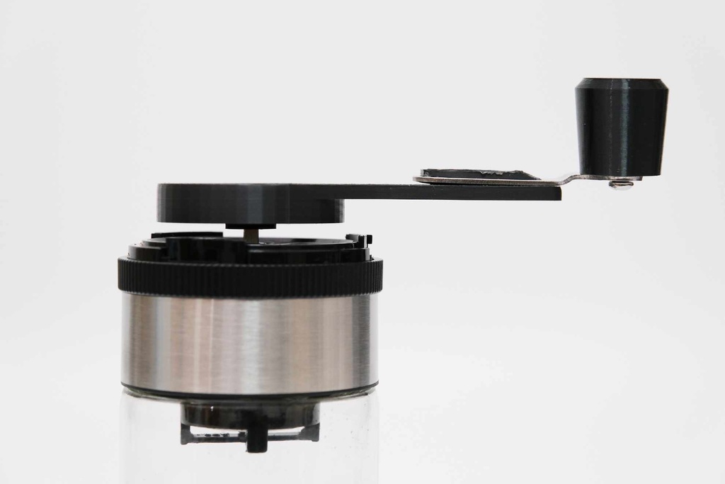 ダイソーコーヒーミルのグラインド速度を3倍にするハンドル