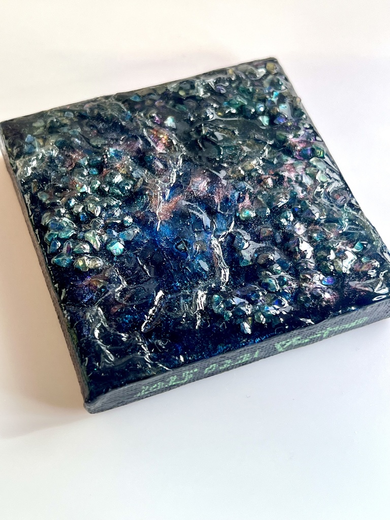 てのひらになみおと『<星夜＞ピーコックグリーン』