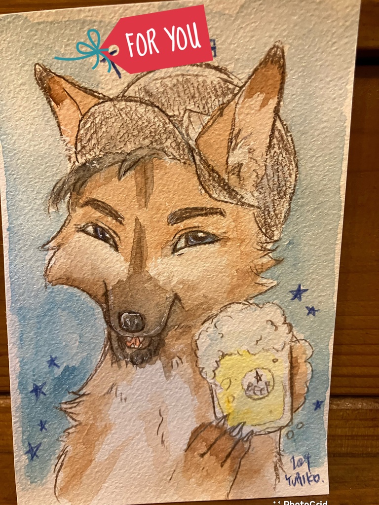 【送料無料】あなたを動物にした似顔絵オーダー